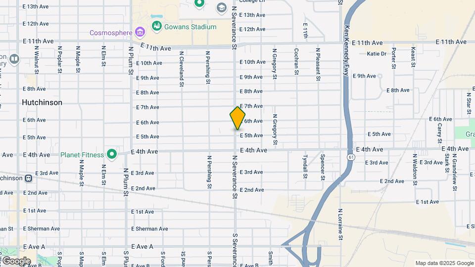 902 E 5th Ave Map and Location Details