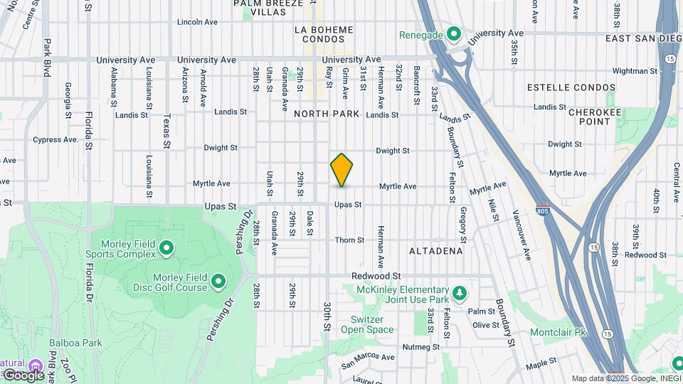 3436 Grim Ave Map and Location Details