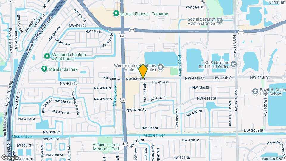 3801 NW 43rd Pl Map and Location Details