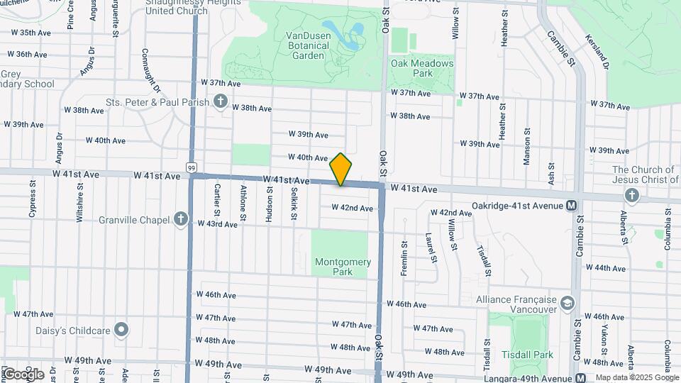 1122 W 41st Ave Map and Location Details