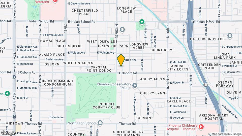 3418 N 12th Pl Map and Location Details