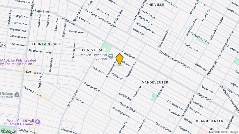 4355 Finney Ave Mapa y Detalles de la Ubicación