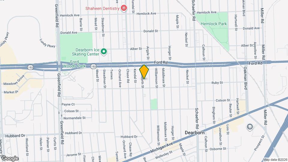 5444 Kenilworth St Map and Location Details