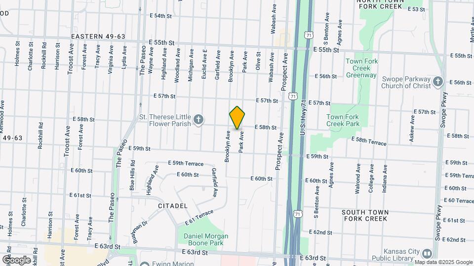 5810 Park Ave Map and Location Details