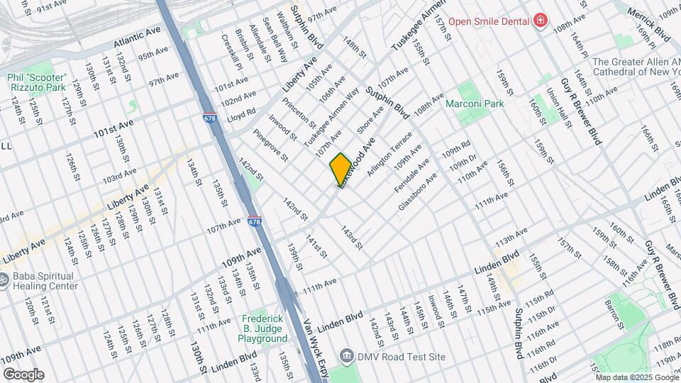 144-18 Lakewood Ave Map and Location Details