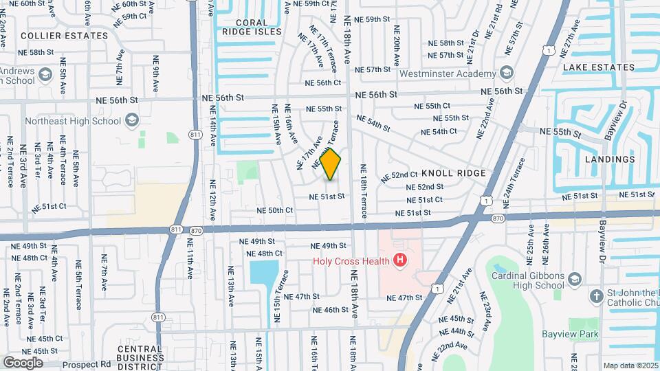 5120 NE 17th Ave Map and Location Details