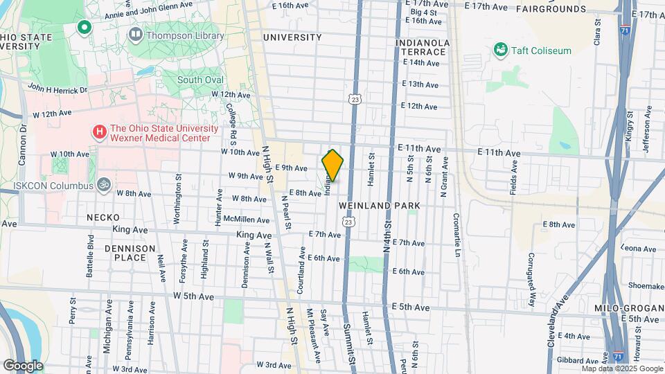 1462 Indianola Ave Map and Location Details