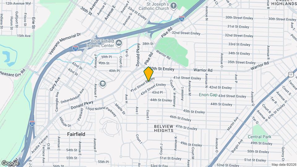 953 41st St Map and Location Details