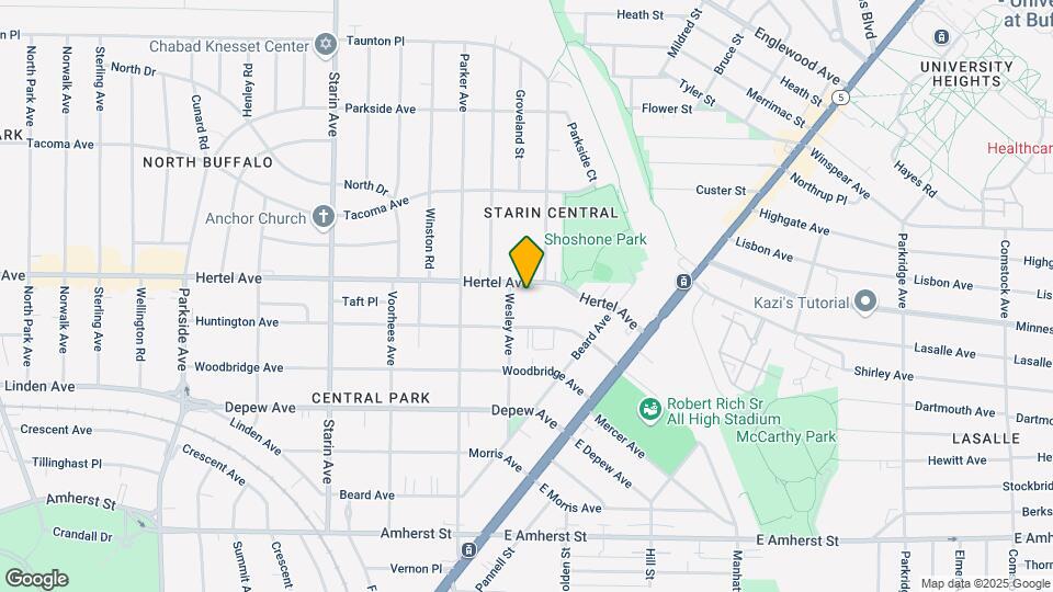 1925 Hertel Ave Map and Location Details
