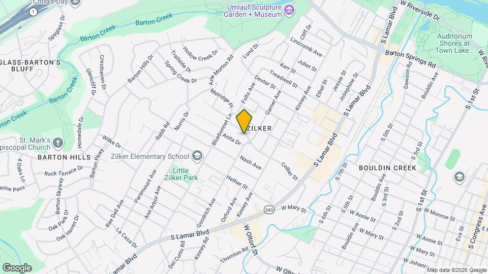 1805 Collier St Map and Location Details