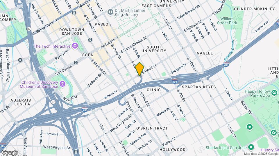 134 E Reed St Map and Location Details