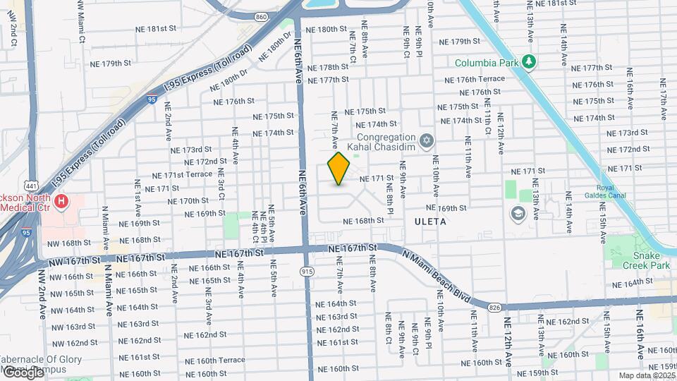 701 NE 170th St Map and Location Details