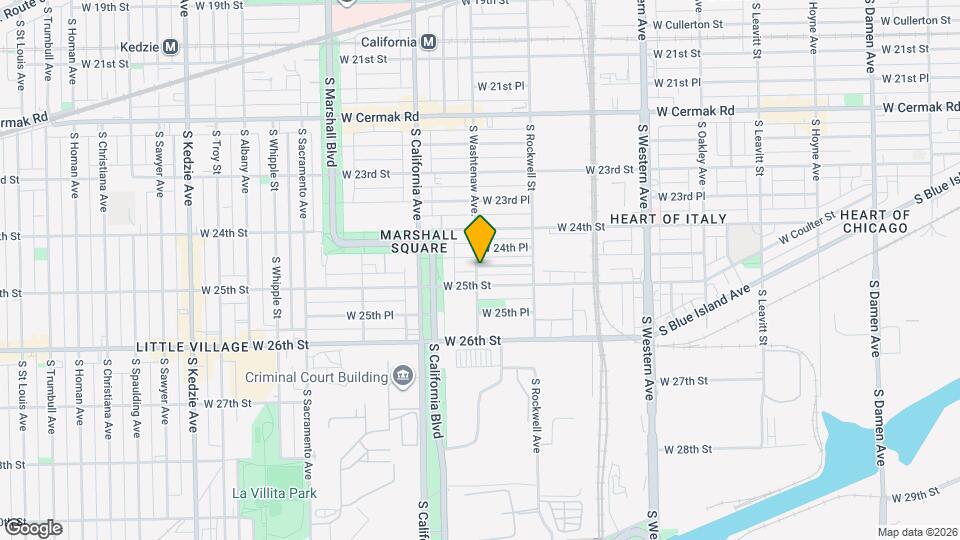 2455 S Washtenaw Ave., Unit 2 Map and Location Details