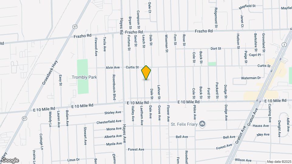 25200 leach st Map and Location Details