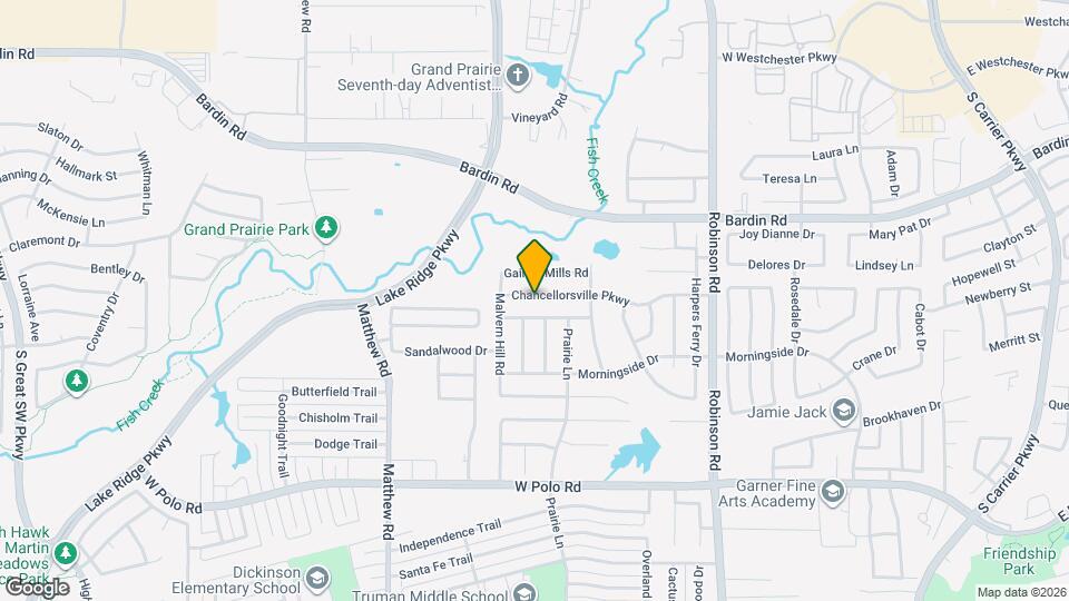 1115 Chancellorsville Pkwy Map and Location Details