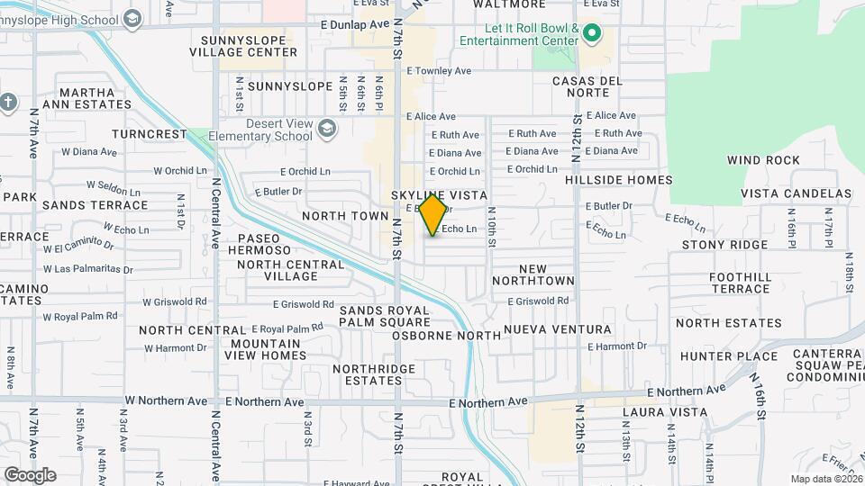 806 E El Caminito Dr Map and Location Details