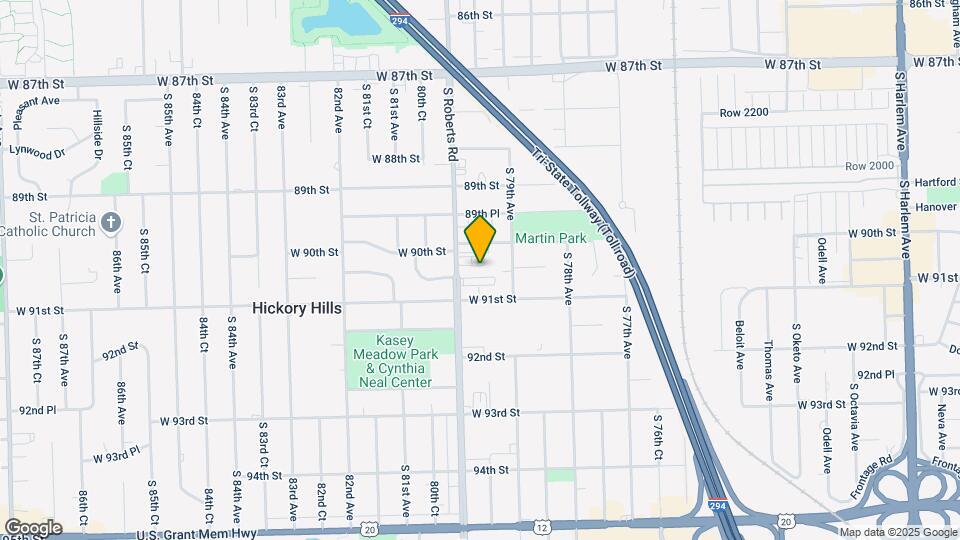7926 W 90th Pl Map and Location Details