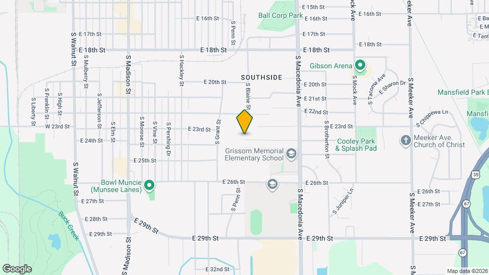 1400 E 24th St Map and Location Details