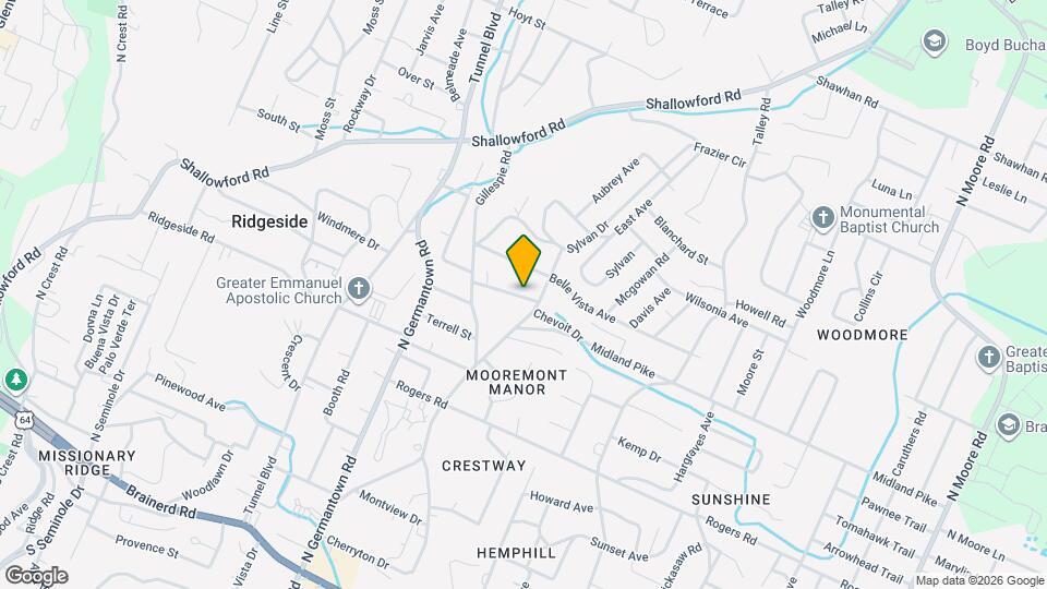 619 Shannon Ave Map and Location Details