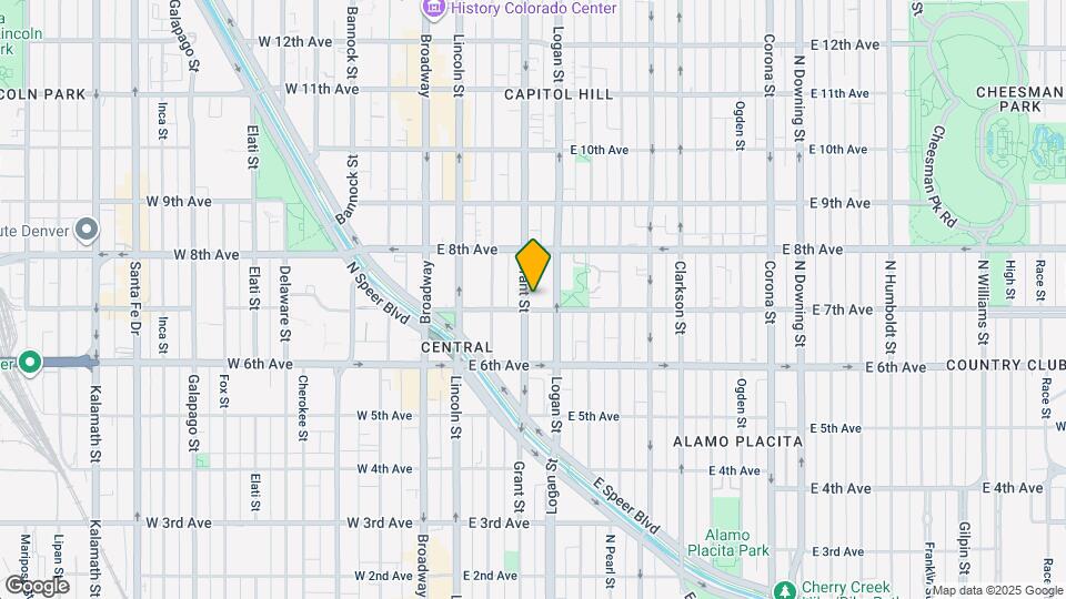 718 N Grant St Map and Location Details