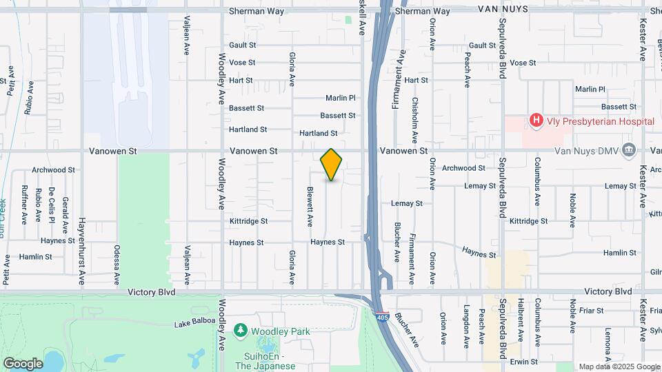 6706 Densmore Ave Map and Location Details