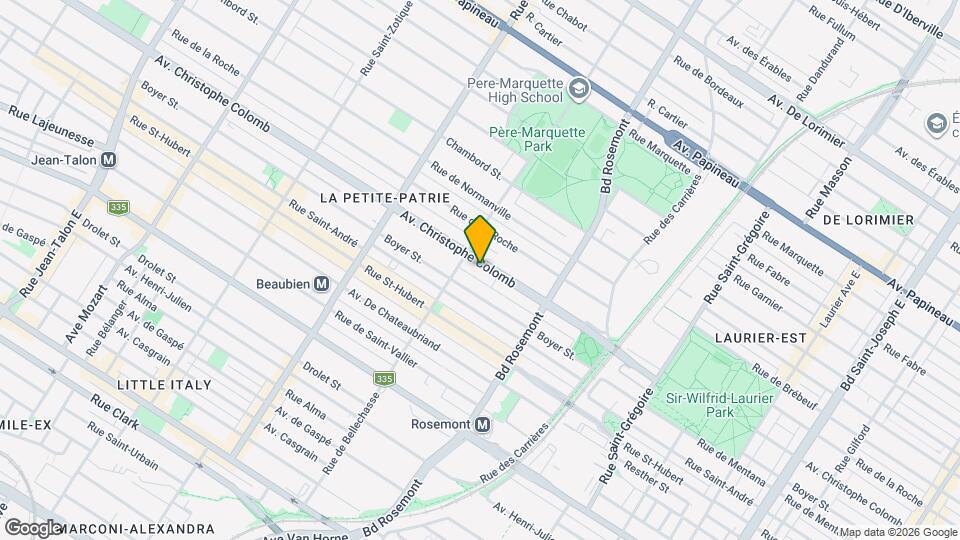 6000 Christophe-Colomb Av Map and Location Details