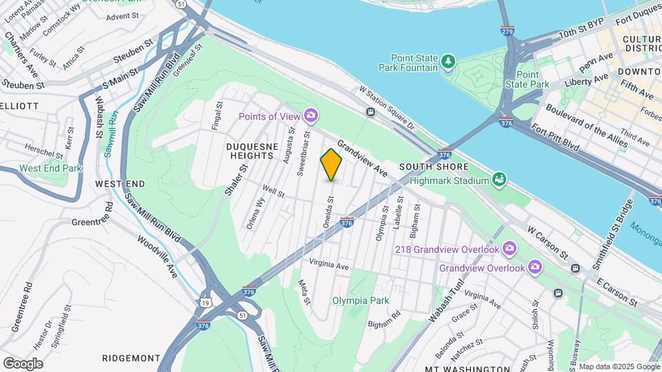 168 Oneida St Map and Location Details