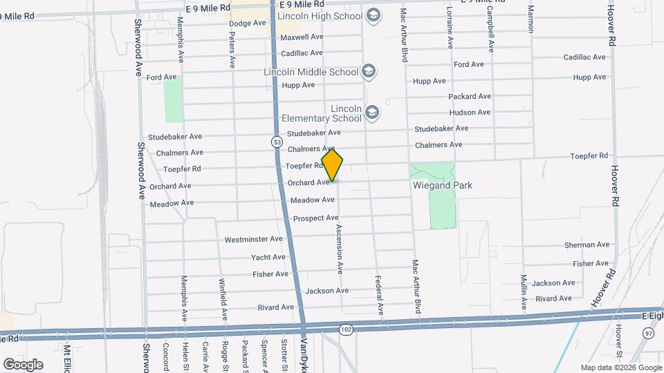 8162 Orchard Ave Map and Location Details