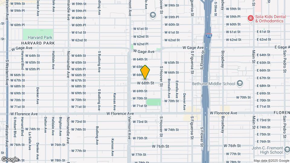 901 W 68th St Map and Location Details