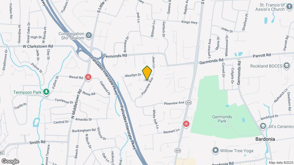 203 Pineview Ave Mapa y Detalles de la Ubicación