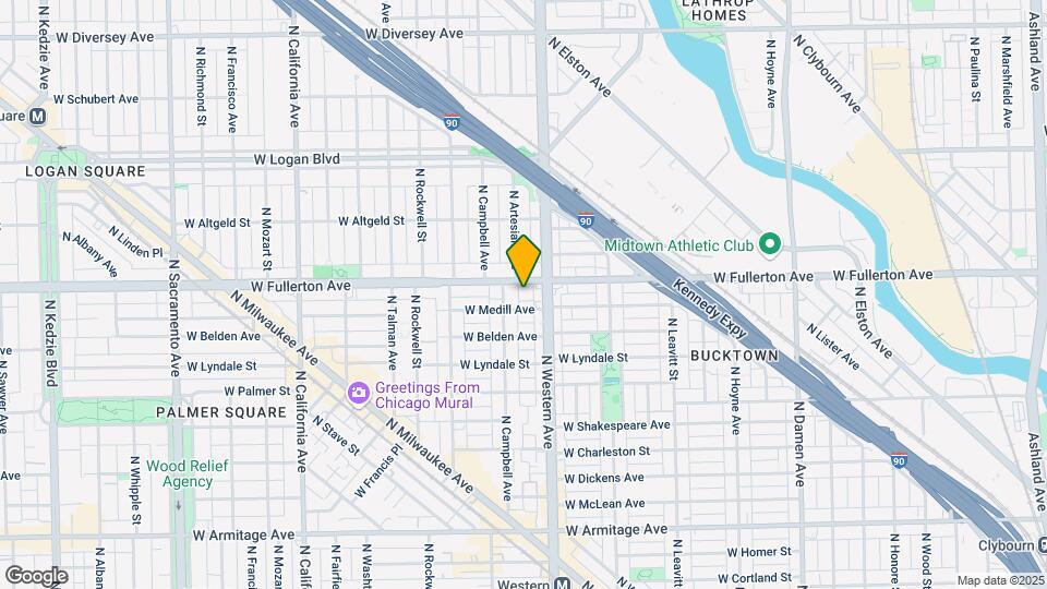 2423 W Fullerton Ave Map and Location Details