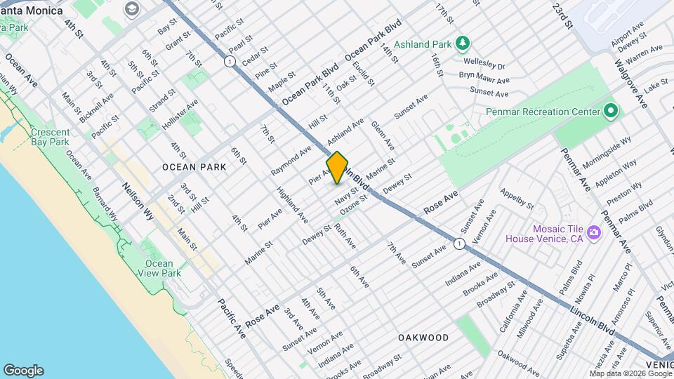 736 Marine St, Unit 736 Map and Location Details