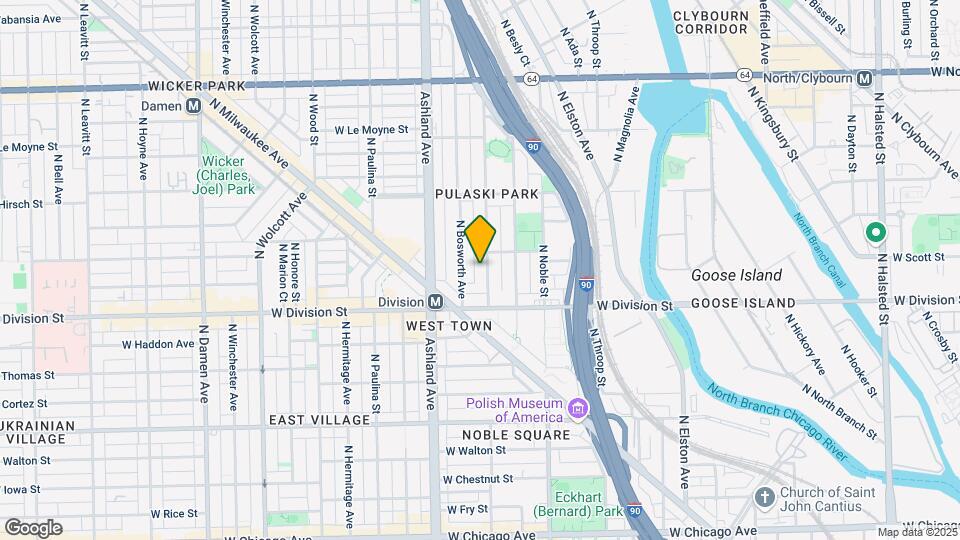1240 N Greenview Ave Map and Location Details