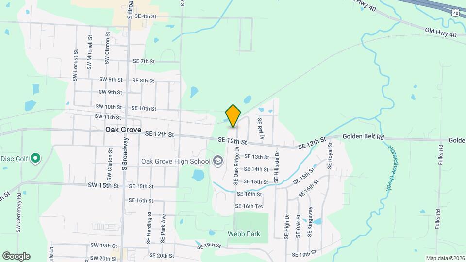 1106 SE Oak Ridge Dr Map and Location Details