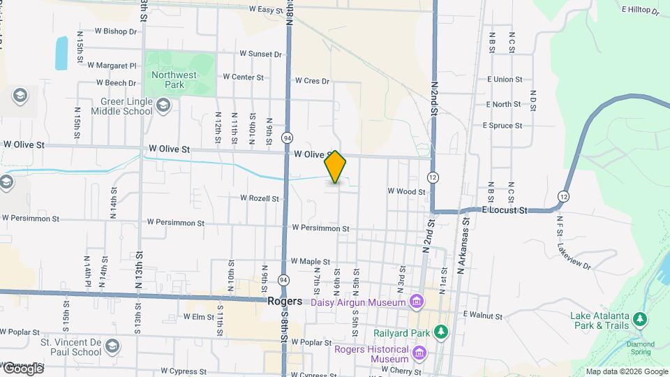 612 N 6th St Map and Location Details