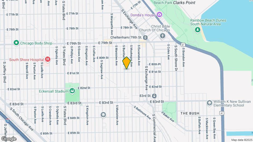 2800 E 81st St Map and Location Details