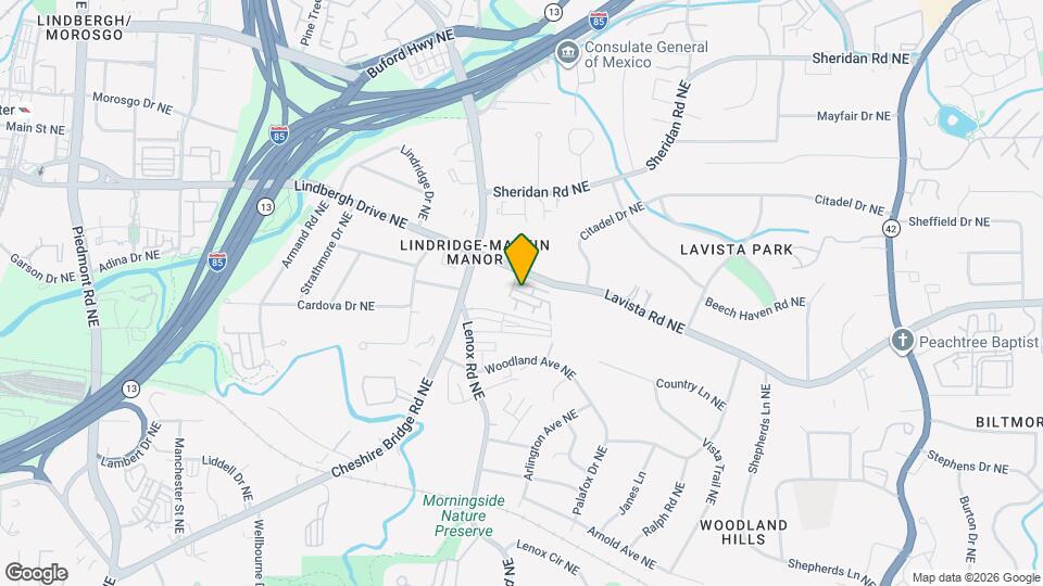 1190 Lavista Cir NE Map and Location Details