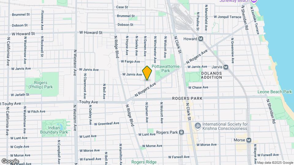 7309 N Damen Ave Map and Location Details