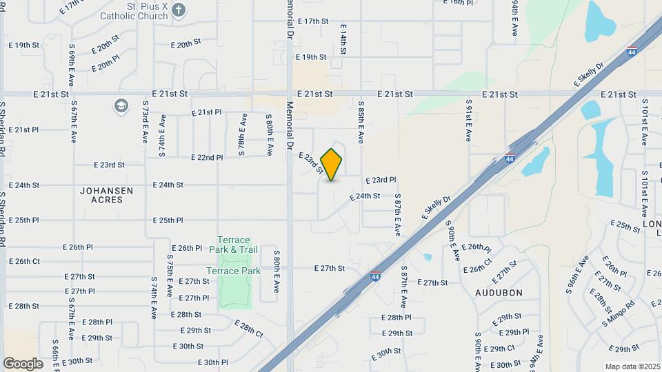 2302 S 84th East Ave Map and Location Details