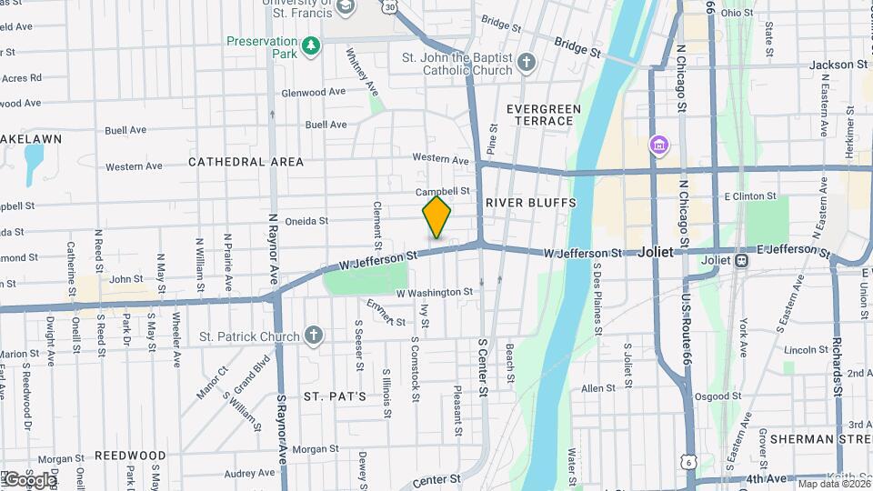 423 W Jefferson St, Unit Apt A Mapa y Detalles de la Ubicación