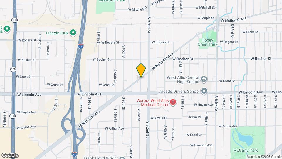 2180 S 93rd St Map and Location Details