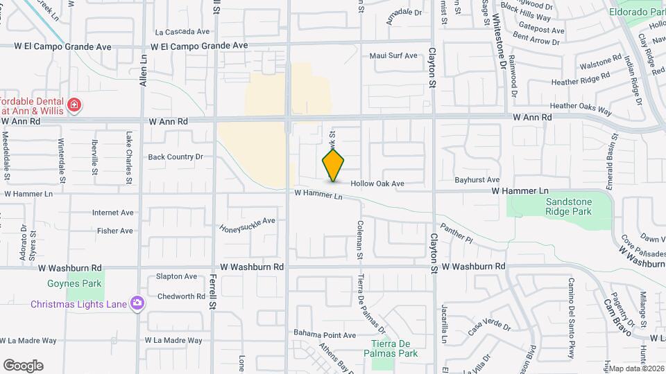 2519 Hollow Oak Ave Mapa y Detalles de la Ubicación