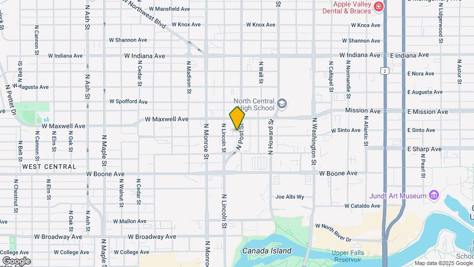 1401 N Post St Mapa y Detalles de la Ubicación
