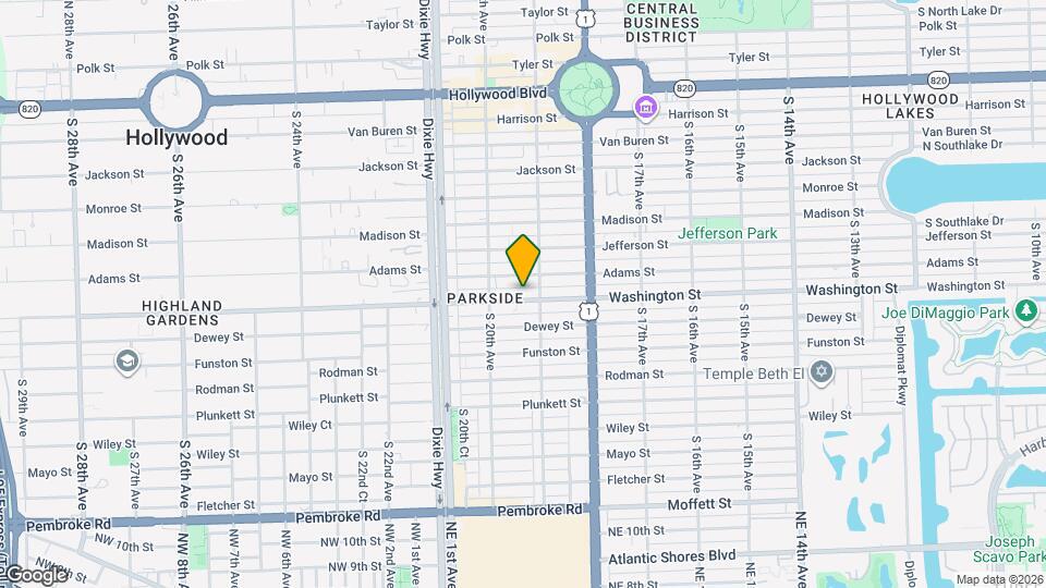 1919 Washington St, Unit A1 Mapa y Detalles de la Ubicación