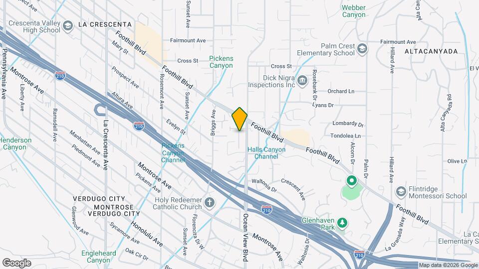 4439 Ocean View Blvd Mapa y Detalles de la Ubicación