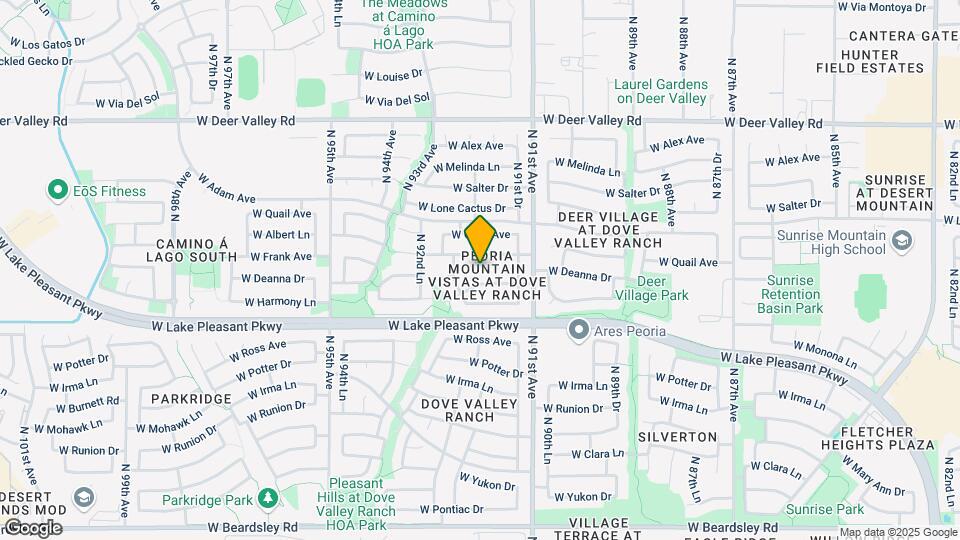 21241 N 91st Ln Map and Location Details