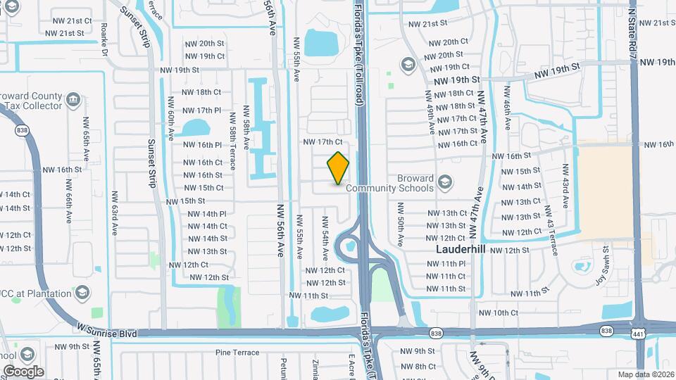 5221 NW 15th Ct Map and Location Details