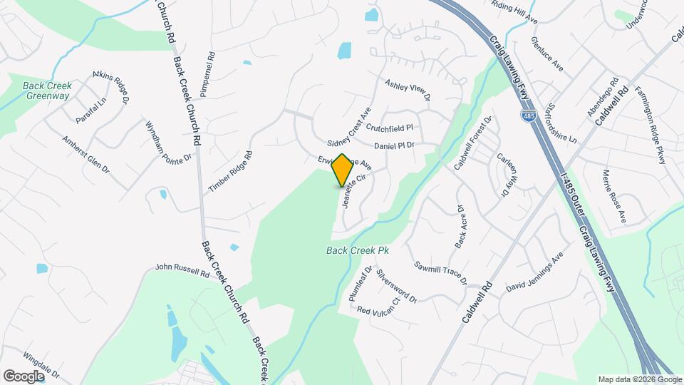 9903 Jeanette Cir Map and Location Details