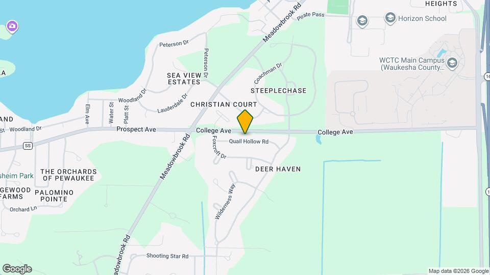 N26W26334 Quail Hollow Rd, Unit B Map and Location Details