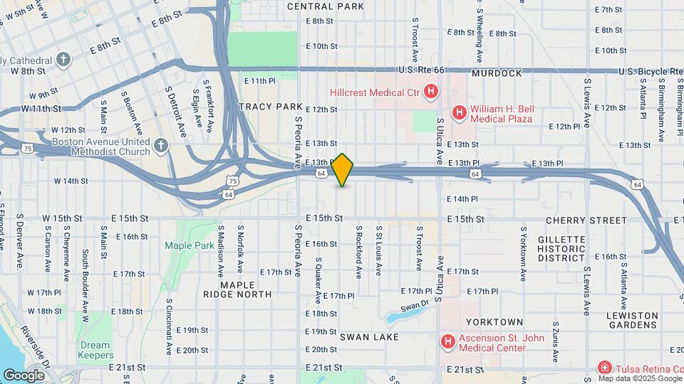 1415 S Quincy Ave Map and Location Details